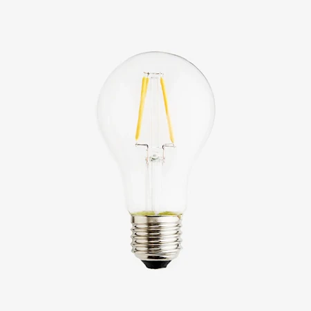 Madam Stoltz LED lampe E27 4W Ø 6 cm - Sølv