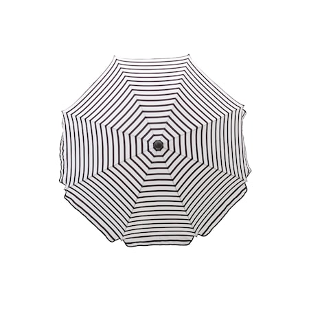 Oktogon Parasol 180cm - Sort/Hvid