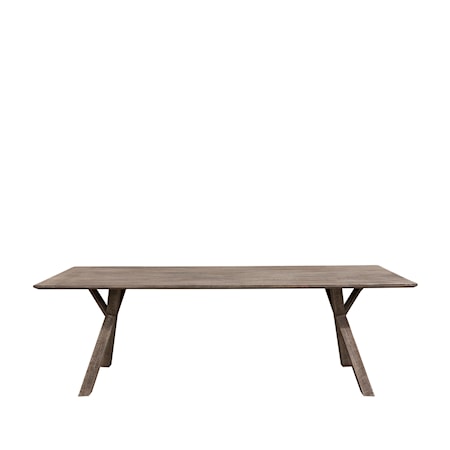 TREE 240 rect dining table pebbles grey (LPS)