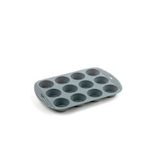 Muffinform 12 hul grå silikonee