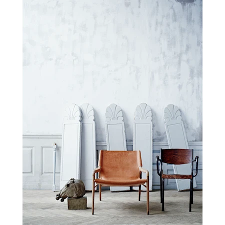 Rama chair lenestol - Såpebehandlet, natur/svart