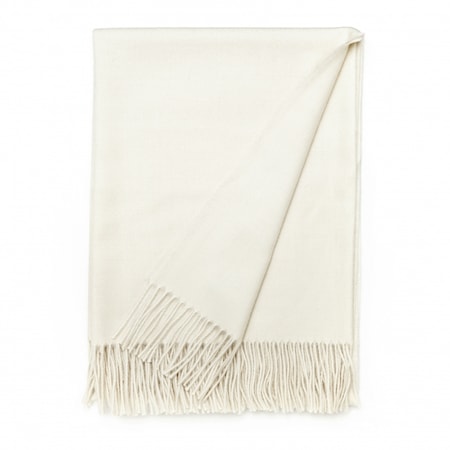 Luxury throw pläd – Off white