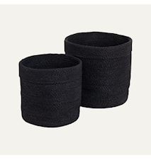 Elin Kurv sylinder stor sett á 2 Svart