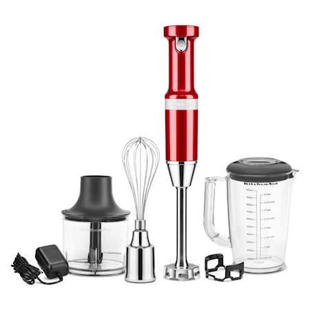 Artisan 5KHBBV83ECA Stavmixer-set Sladdlös Röd Metallic