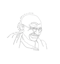 LW Icons Mahatma Ghandi Póster