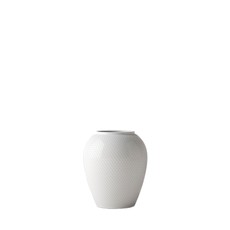Rhombe jarrón blanco16,5 cm