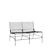 String Bänk Utomhus Svart