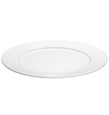 Plissé tallerken flat hvit, Ø 31 cm