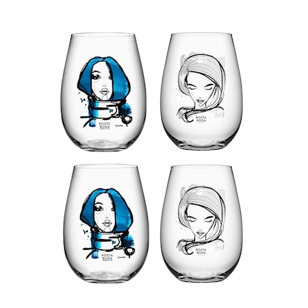 Kosta Boda All About You Glas Set 4-pack