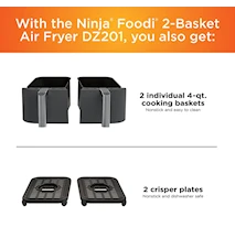 Ninja Air Fryer Dual Zone 7,6 L Svart