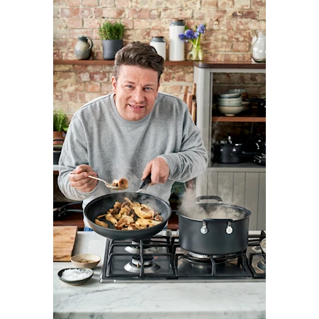 Jamie Oliver Quick & Easy Kasserolle 2L Hard Anodised med lokk