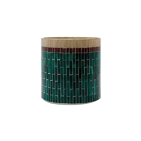 Läs mer om Zagu Värmeljushållare 16x15,5 cm Grön