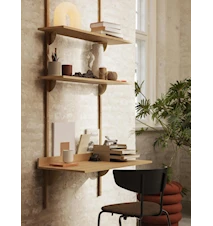 Sector Skrivbord Ek Mässing 87x45.1 cm