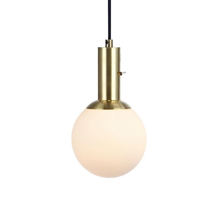 Minna Taklampe 1L Brushed Brass/White