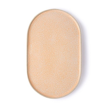 Gallery Assiett Oval 23,5x14,5 cm Stengods Peach