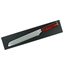 Brødkniv 20 cm Damaskus Pakka-håndtak