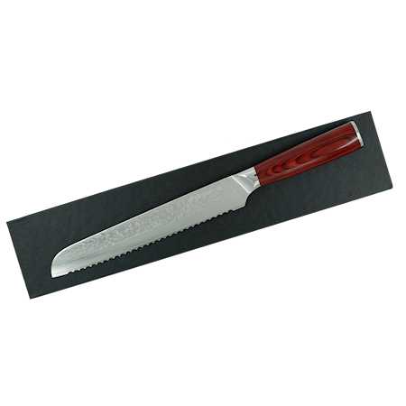 Brødkniv 20 cm Damaskus Pakkahåndtag