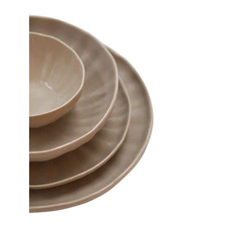 Dainty Asjett 21 cm 4-pakk Beige