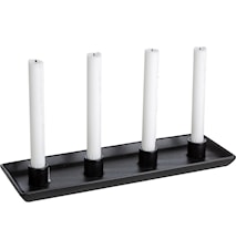 Advent Candlestick Rectangular Black