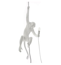 Affenlampe mit Seil Weiß