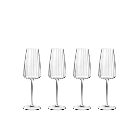 Luigi Bormioli Champagneglas Optica 21 cl 4-pak