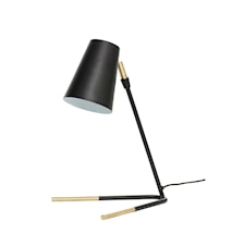 Bordslampa 27x25xh46 cm - Mässing/Svart
