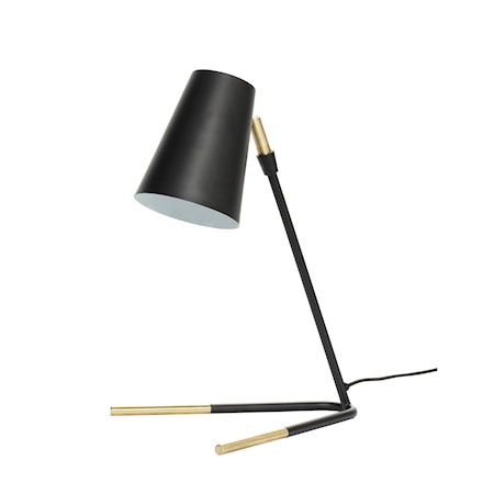 Hübsch Bordslampa 27x25xh46 cm – Mässing/Svart