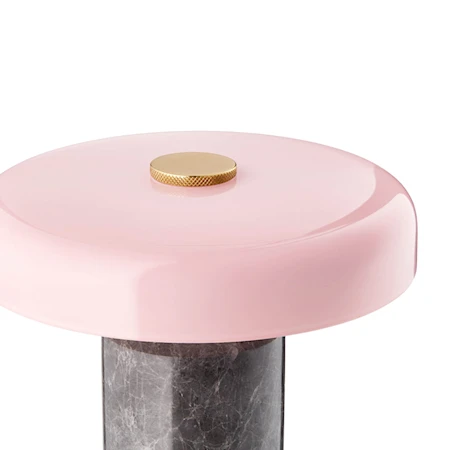 Trip Bordlampe Ø17x21 cm Marmor Sølv/Rosa