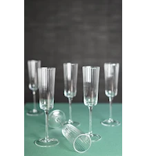 Hurray Champagnerglas 6er-Pack Transparent