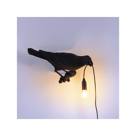 Bird Lamp Vägglampa Inomhus  32,8x12,3 cm Harts Svart