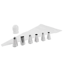 Decorating set with large piping nozzles