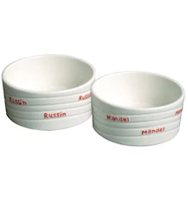 Rosin & mandelskål i keramikk 2 pk