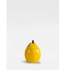 Lemon jam Schale mit Deckel 14,5 cm Gelb