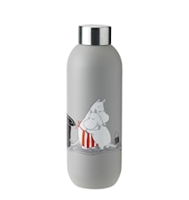 Keep Cool drinking bottle, 0.75 l. - light grey - Moomin