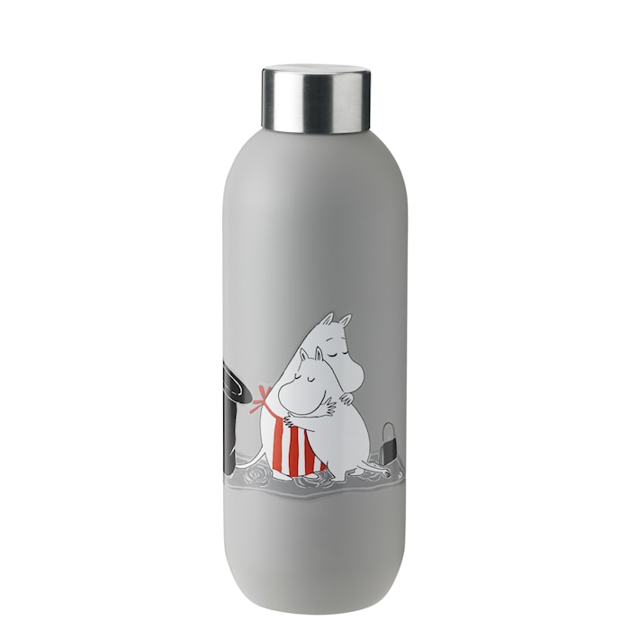 Keep Cool drinking bottle, 0.75 l. - light grey - Moomin