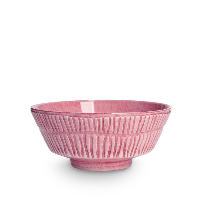 Stripes Skål 50 cl Ø15 cm Keramik Rosa