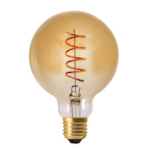 Elect Spiral LED Fil Globe Gold 95mm