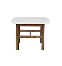 Hammond Soffbord 62x62 cm Ek/Marmor Brun/Vit