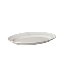 Servierplatte Oval 30 x 18 cm Porzellan Weiß