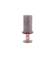 Glas Art Ljusstake Small Faded Pink
