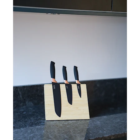 Knivställ Magnet 24x20,5 cm Bambu