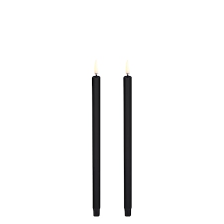 Uyuni LED kronelys - sort/1,3x25 cm