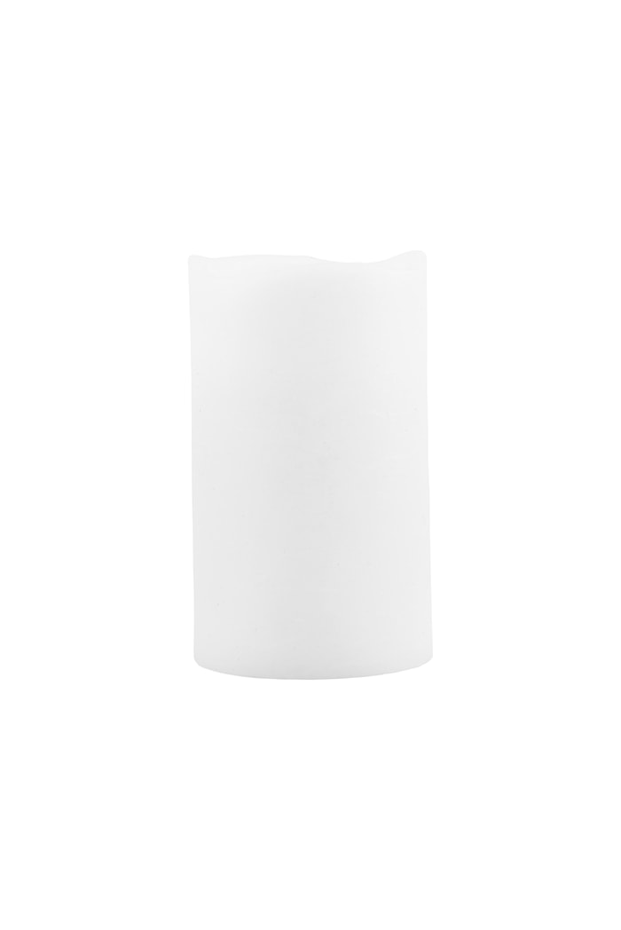 Vela LED Ø 7,5x12,5 cm blanco