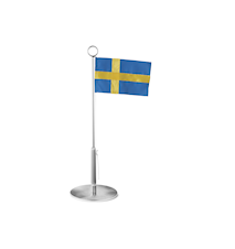 Bernadotte Flaggstang med svensk flagg 39 cm Rustfritt stål