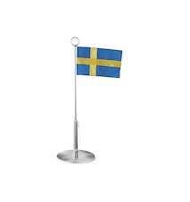 Bernadotte Flaggstång med svensk flagga 39 cm Rostfritt stål