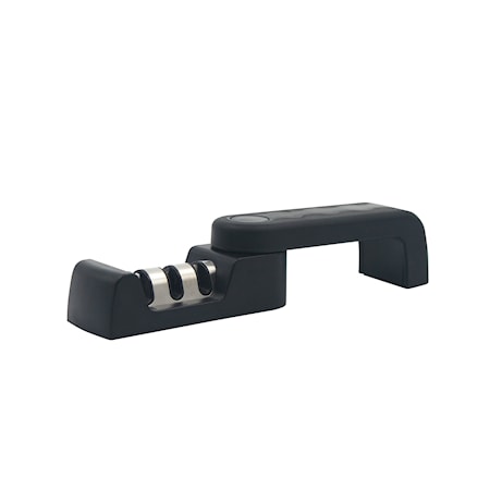 Knivsliber sammenfoldende sort kermisk, karbid, diamantsten 14 cm
