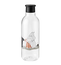 DRINK-IT Moomin Botella de Agua Negro 0,75 L