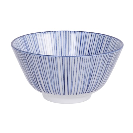 Tokyo Design Studio Nippon Blue Rice Bowl Lines 12 cm