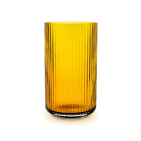 Lyngby Porcelæn Lyngby Vase Amber Mundblæst Glas H25 cm