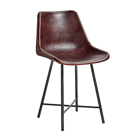 Nordal leather chair stol